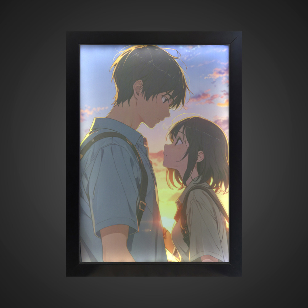 تابلو بک لایت عاشقانه طرح انیمه کد LPF-27001 تابلو بک لایت عاشقانه طرح انیمه کد LPF 27001