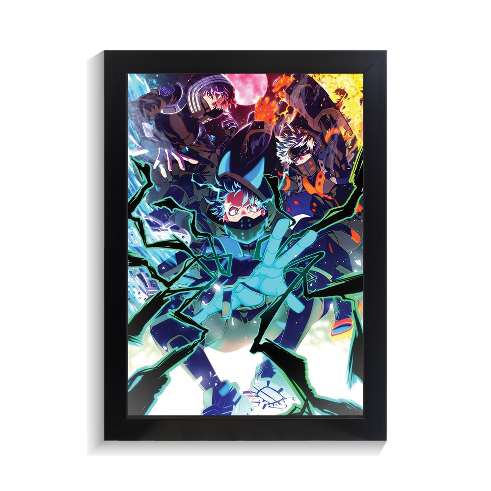 تابلو انیمه طرح آکادمی قهرمان من کد PF-11328 تابلو انیمه طرح آکادمی قهرمان من کد PF 11328