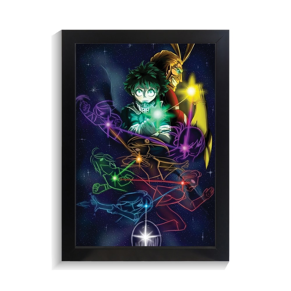 تابلو انیمه طرح آکادمی قهرمان من کد PF-11335 تابلو انیمه طرح آکادمی قهرمان من کد PF 11335