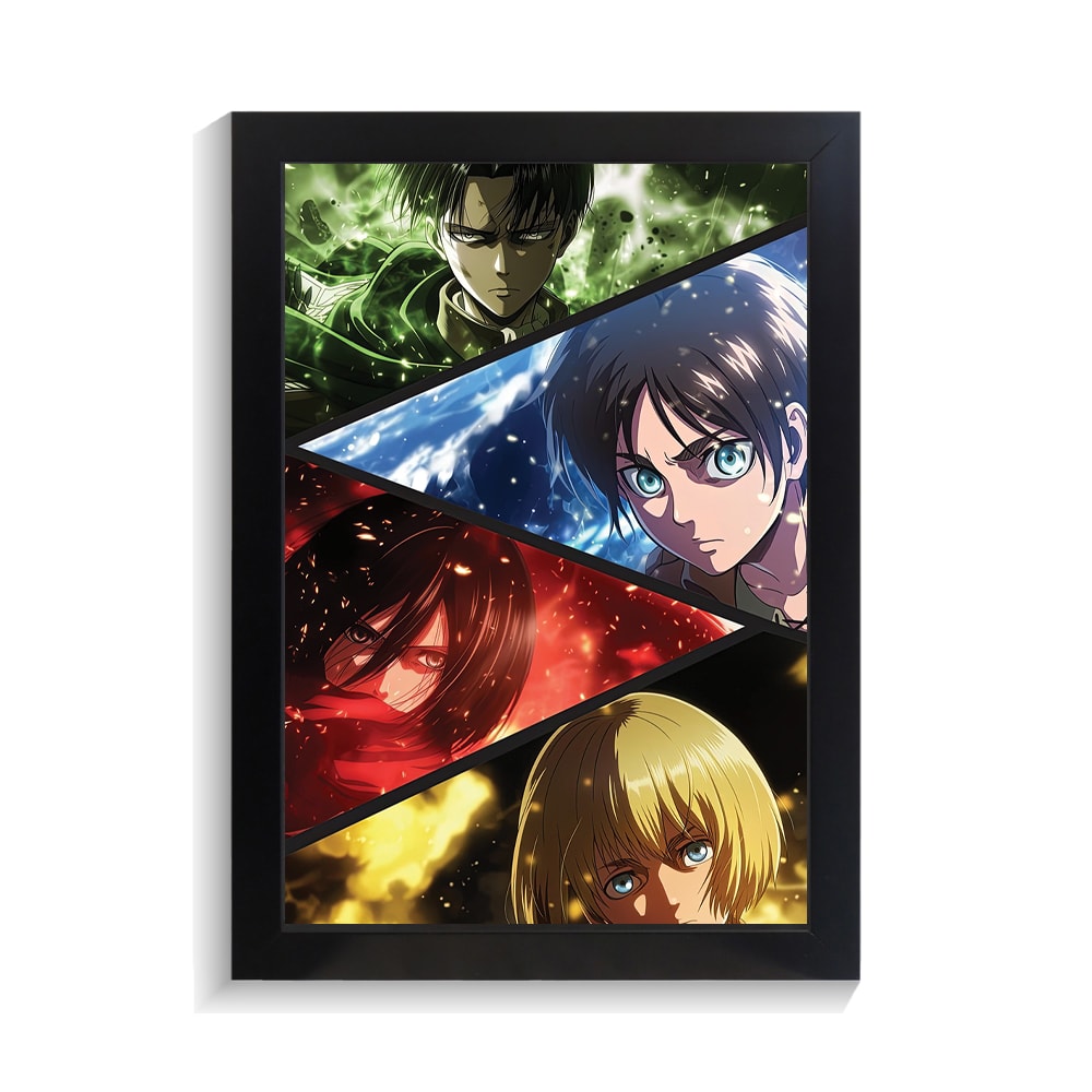 تابلو انیمه طرح اتک آن تایتان کد PF-11069 تابلو انیمه طرح اتک آن تایتان کد PF 11069