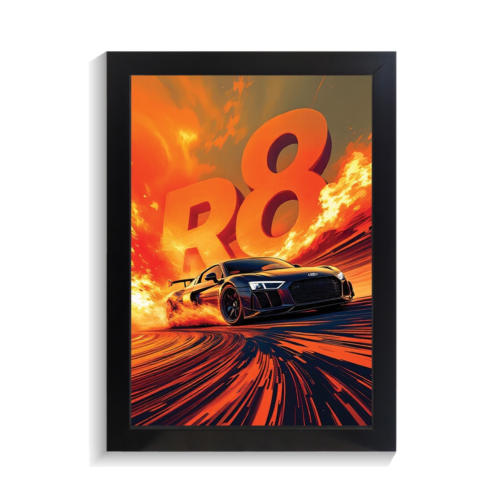 تابلو ماشین طرح آئودی R8 کد PF-23121 تابلو ماشین طرح آئودی R8 کد PF 23121