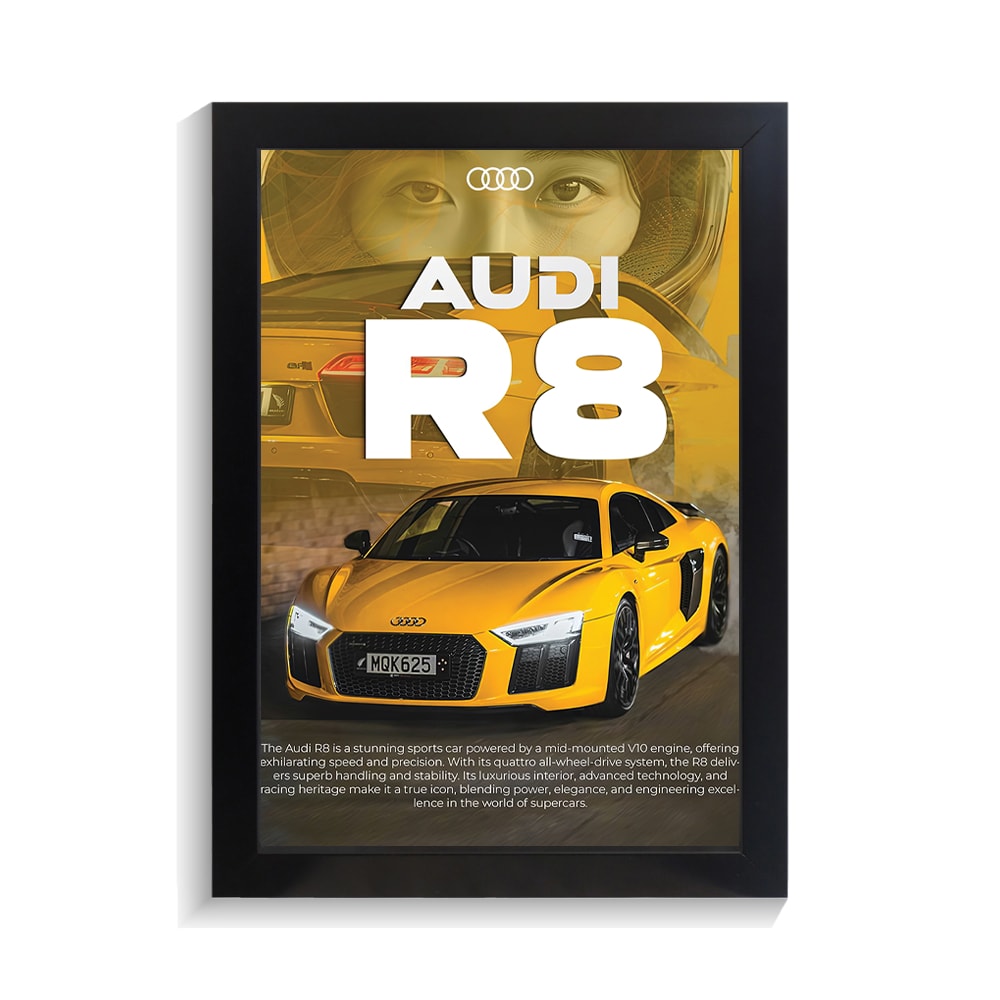 تابلو ماشین طرح آئودی R8 کد PF-23127 تابلو ماشین طرح آئودی R8 کد PF 23127