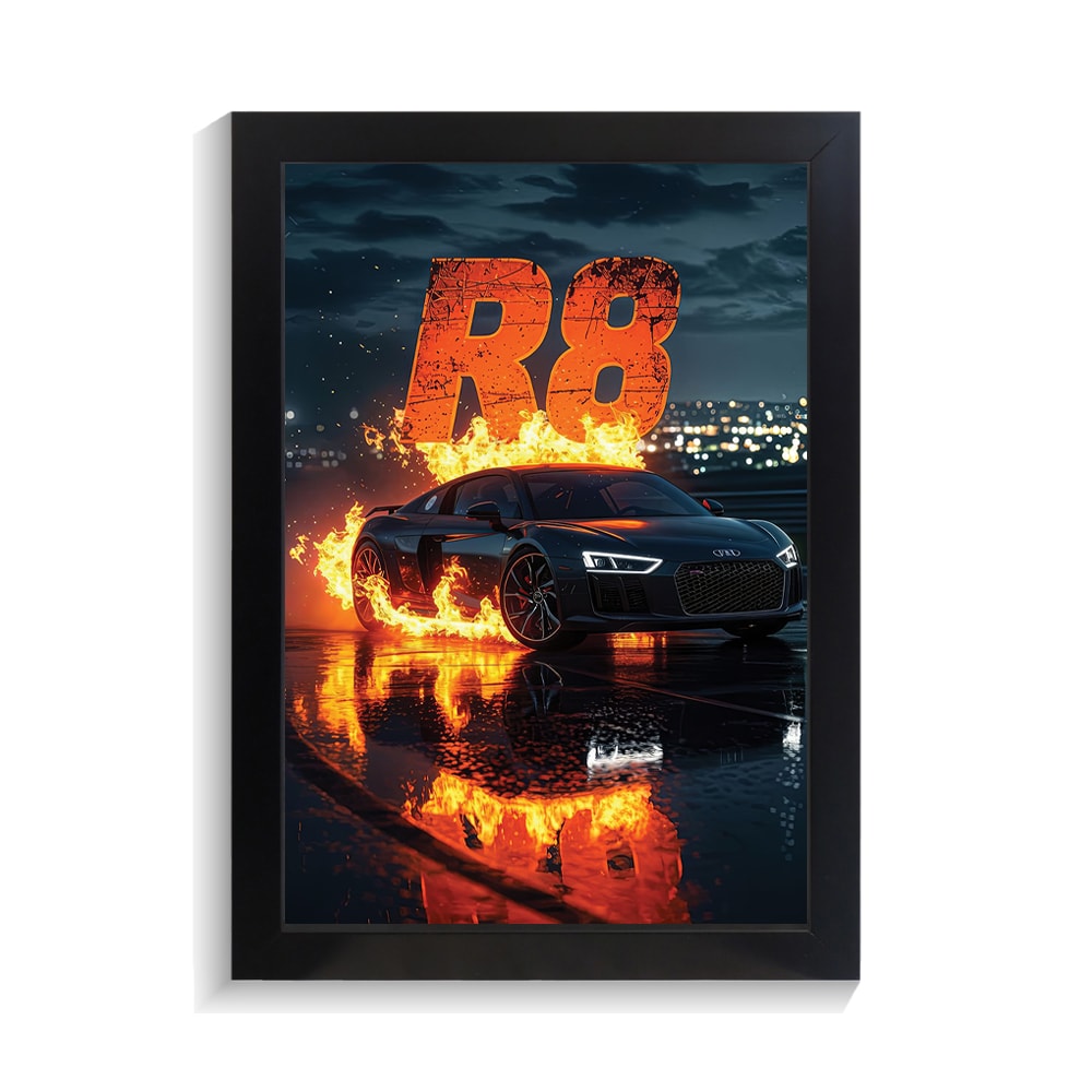 تابلو ماشین طرح آئودی R8 کد PF-23138 تابلو ماشین طرح آئودی R8 کد PF 23138