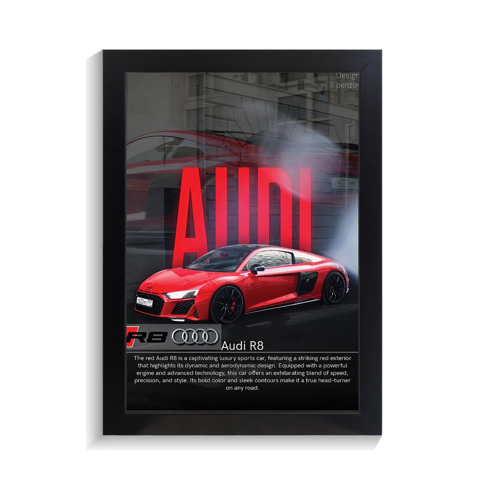 تابلو ماشین طرح آئودی R8 کد PF-23147 تابلو ماشین طرح آئودی R8 کد PF 23147