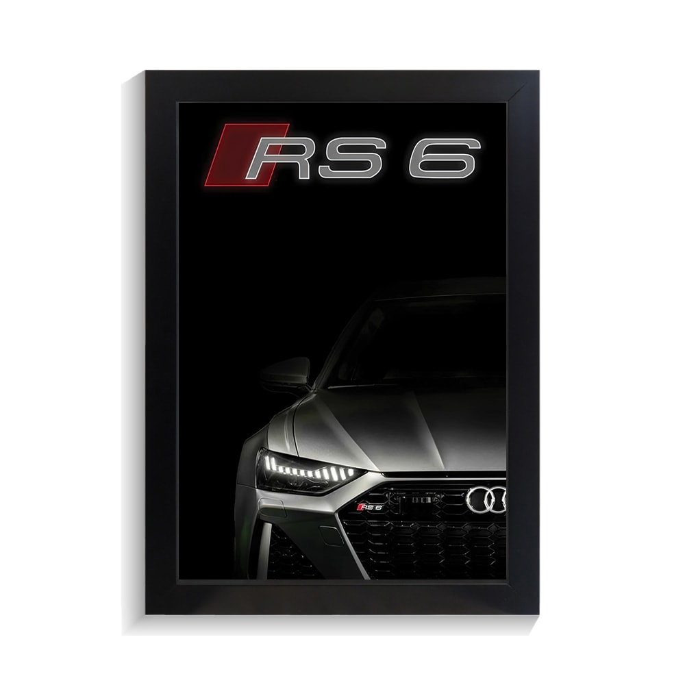 تابلو ماشین طرح آئودی RS6 کد PF-23139 تابلو ماشین طرح آئودی RS6 کد PF 23139