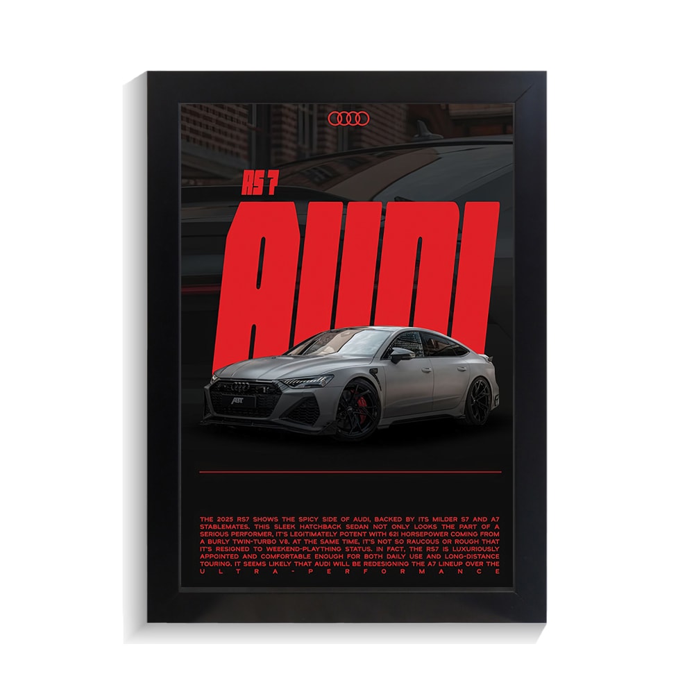 تابلو ماشین طرح آئودی RS7 کد PF-23134 تابلو ماشین طرح آئودی RS7 کد PF 23134