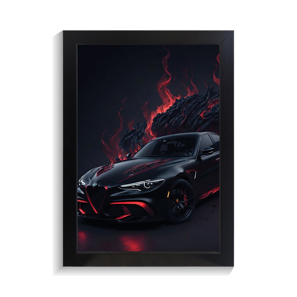 تابلو ماشین طرح آلفا رومئو کد PF-23102 تابلو ماشین طرح آلفا رومئو کد PF 23102