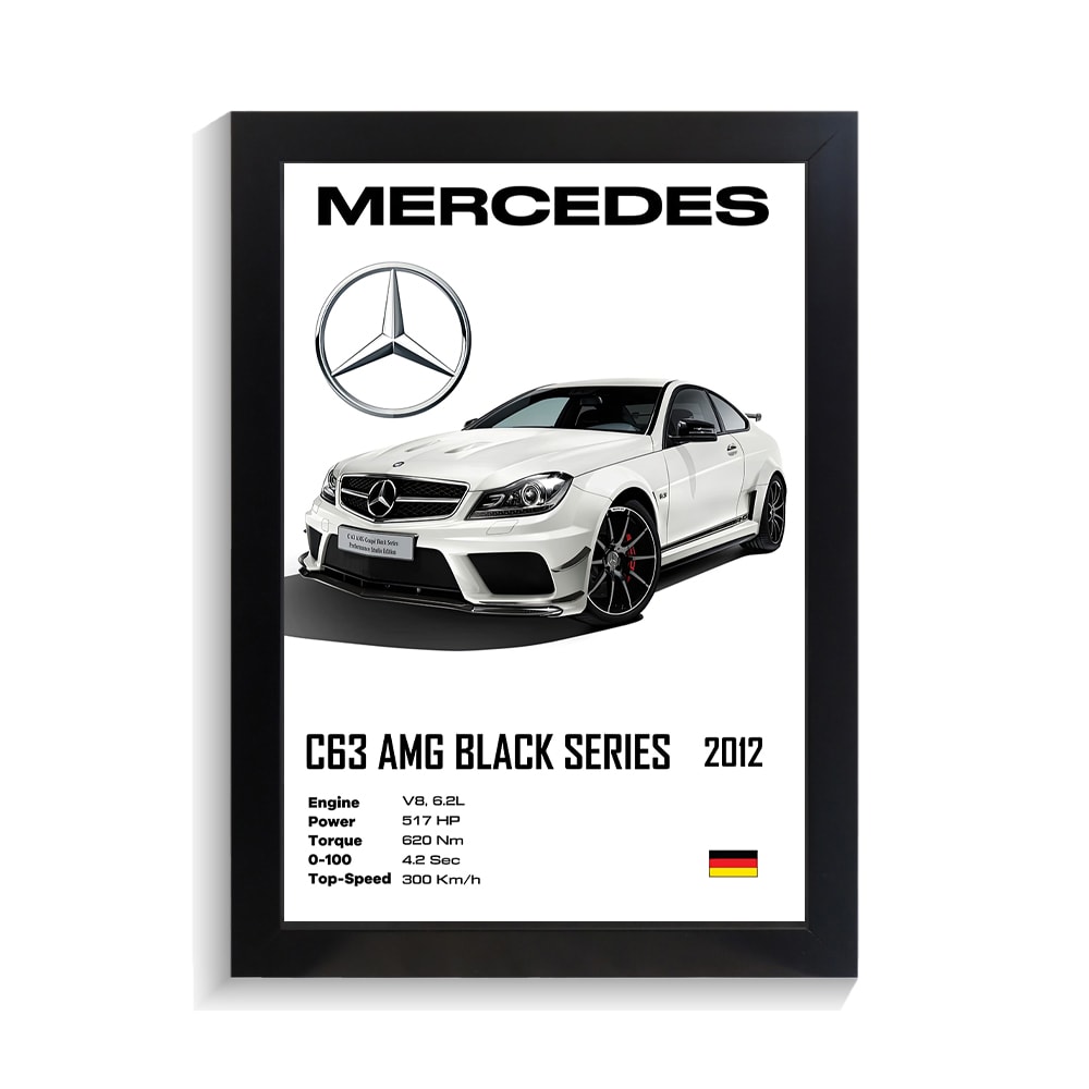 تابلو ماشین طرح بنز AMG C63 کد PF-23186 تابلو ماشین طرح بنز AMG C63 کد PF 23186 2