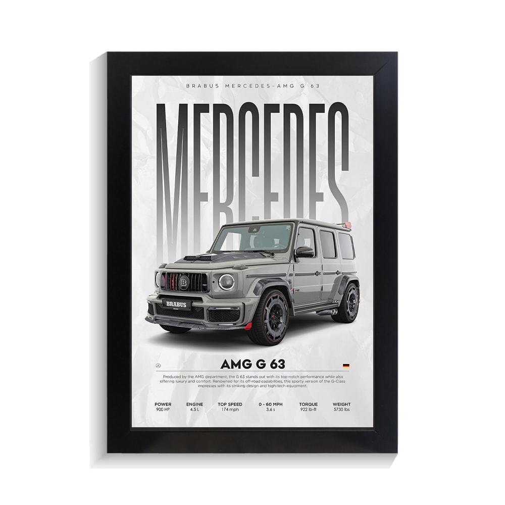 تابلو ماشین طرح بنز AMG G63 کد PF-23168 تابلو ماشین طرح بنز AMG G63 کد PF 23168 2