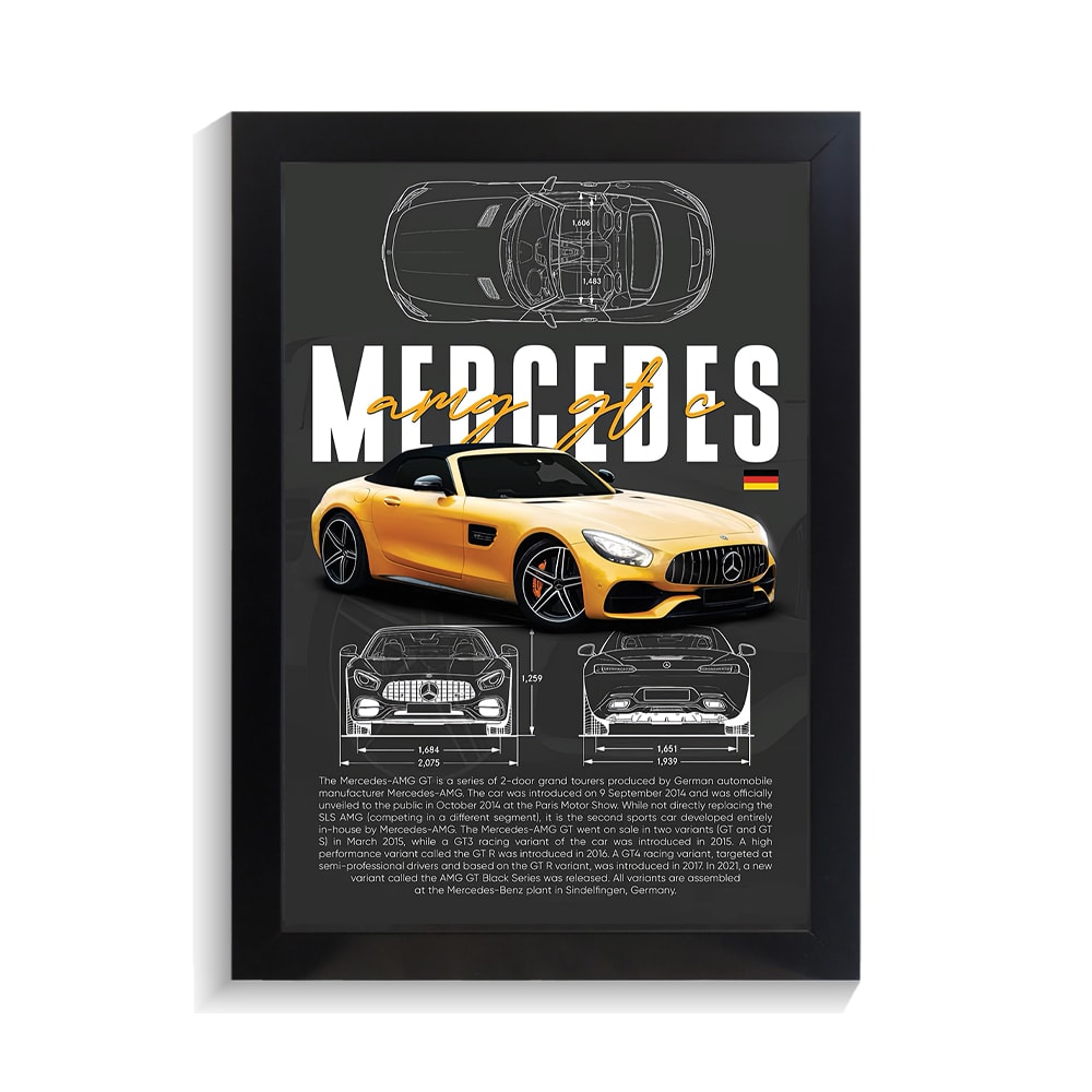 تابلو ماشین طرح بنز AMG GT C کد PF-23198 تابلو ماشین طرح بنز AMG GT C کد PF 23198 2