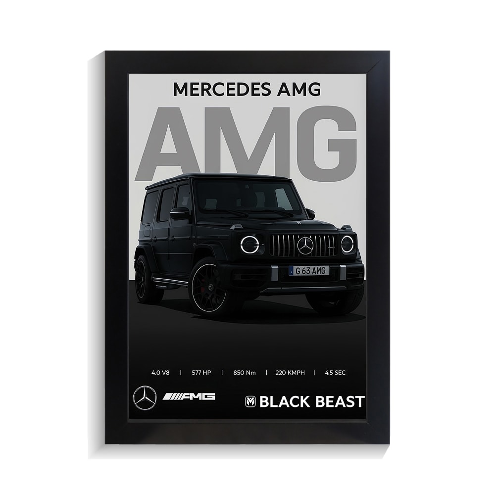 تابلو ماشین طرح بنز AMG کد PF-23155 تابلو ماشین طرح بنز AMG کد PF 23155