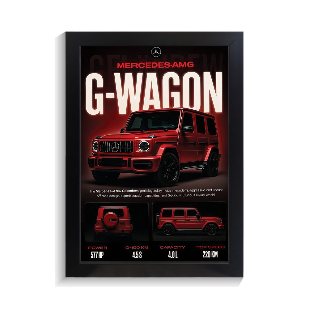 تابلو ماشین طرح بنز جی واگون کد PF-23193 تابلو ماشین طرح بنز جی واگون کد PF 23193