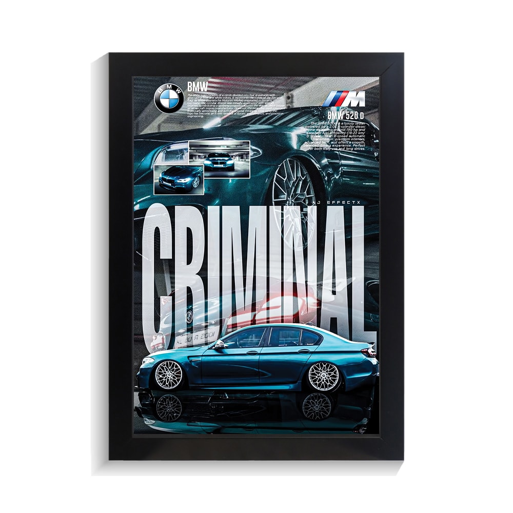 تابلو ماشین طرح بی ام و 520 کد PF-23221 تابلو ماشین طرح بی ام و 520 کد PF 23221