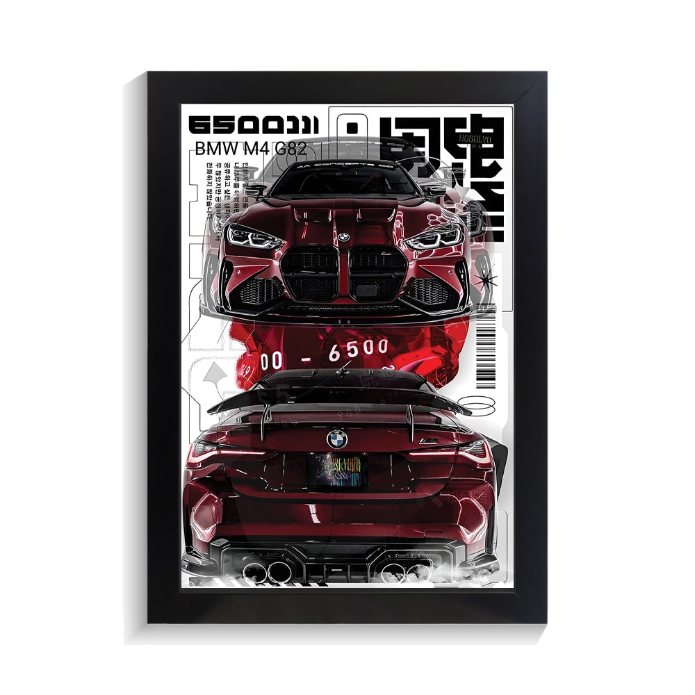 تابلو ماشین طرح بی ام و M4 کد PF-23220 تابلو ماشین طرح بی ام و M4 کد PF 23220
