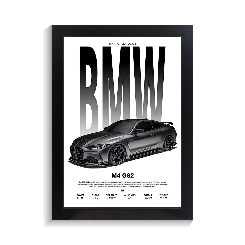 تابلو ماشین طرح بی ام و M4 کد PF-23242 تابلو ماشین طرح بی ام و M4 کد PF 23242