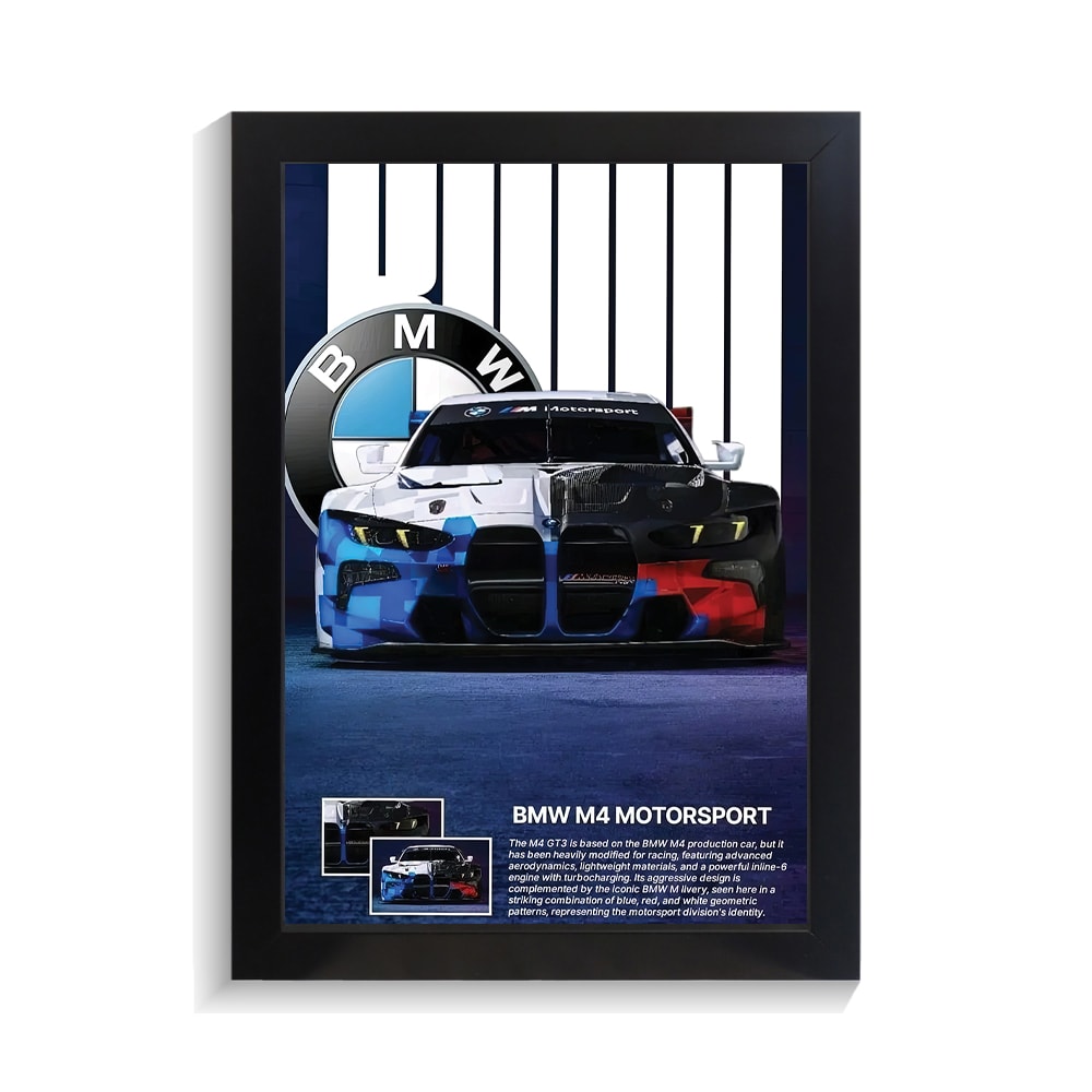 تابلو ماشین طرح بی ام و M4 کد PF-23246 تابلو ماشین طرح بی ام و M4 کد PF 23246