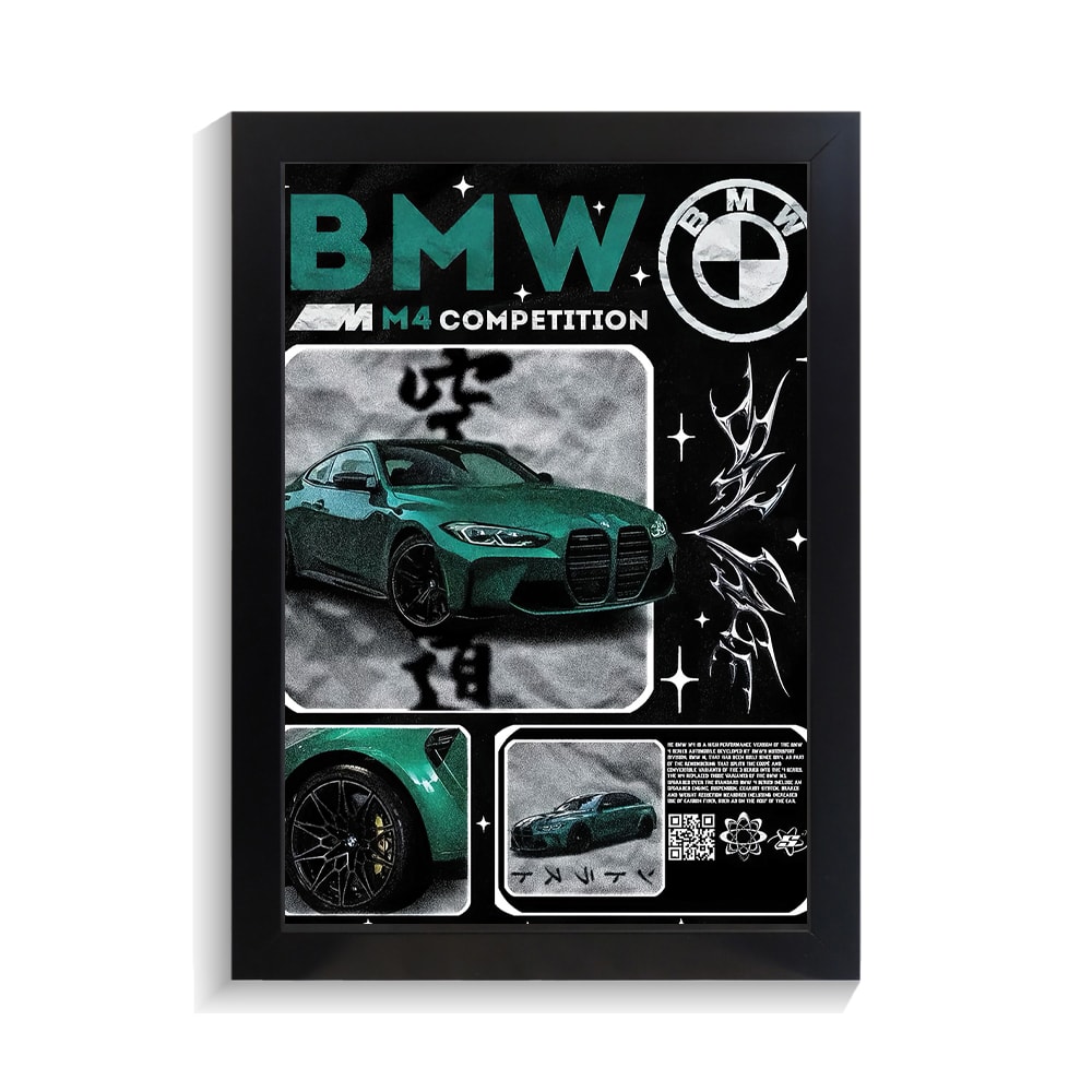 تابلو ماشین طرح بی ام و M4 کد PF-23247 تابلو ماشین طرح بی ام و M4 کد PF 23247