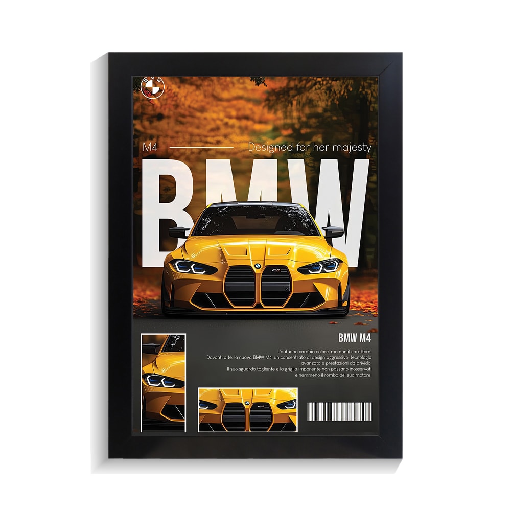 تابلو ماشین طرح بی ام و M4 کد PF-23253 تابلو ماشین طرح بی ام و M4 کد PF 23253