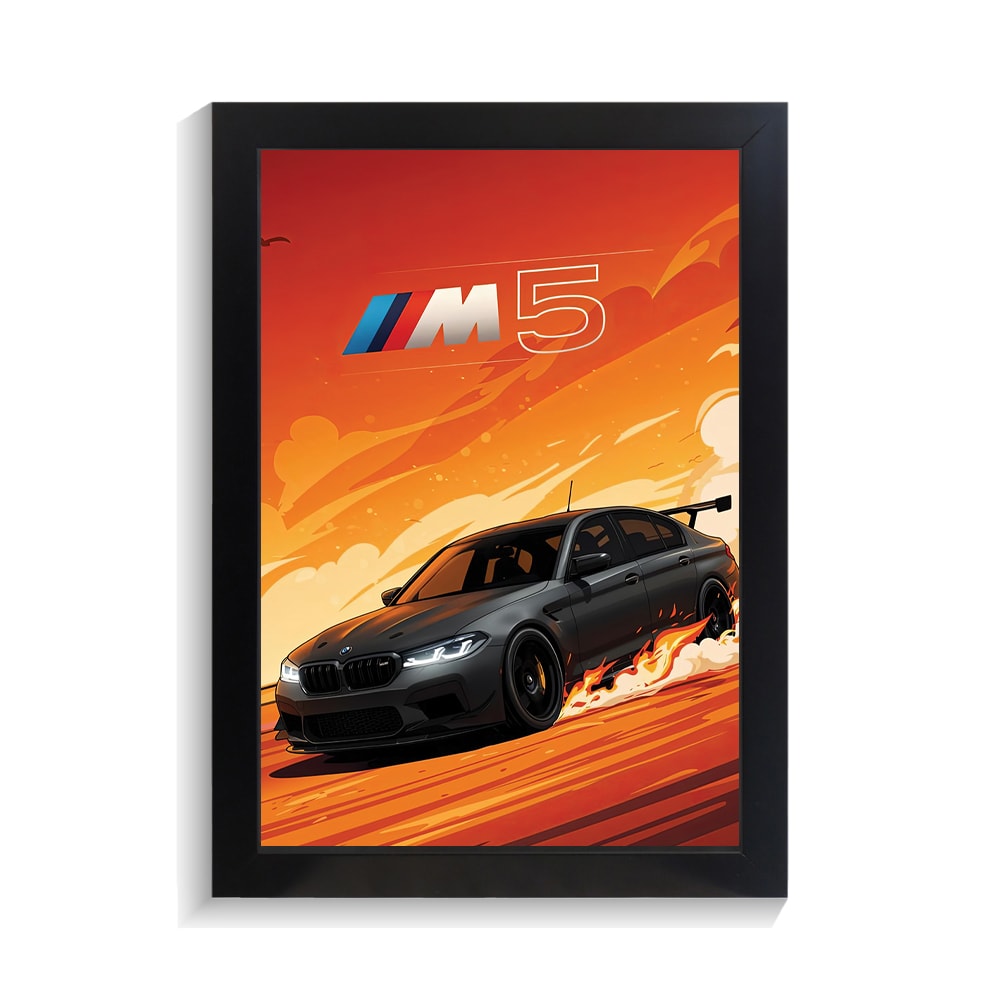 تابلو ماشین طرح بی ام و M5 کد PF-23224 تابلو ماشین طرح بی ام و M5 کد PF 23224