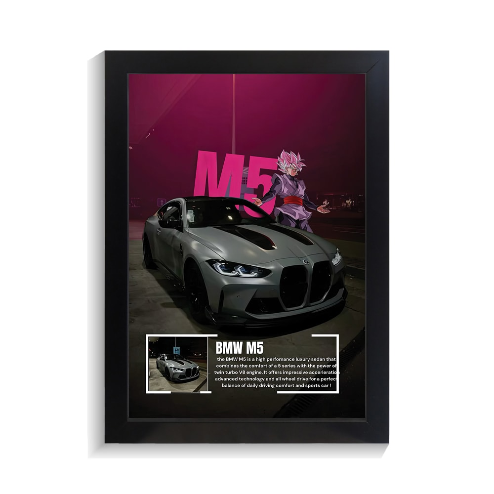 تابلو ماشین طرح بی ام و M5 کد PF-23228 تابلو ماشین طرح بی ام و M5 کد PF 23228