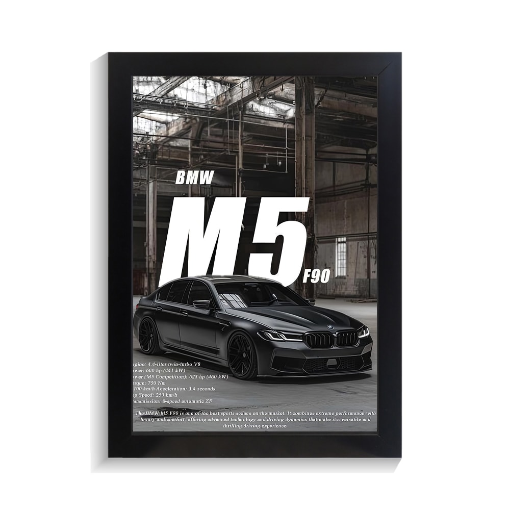 تابلو ماشین طرح بی ام و M5 کد PF-23237 تابلو ماشین طرح بی ام و M5 کد PF 23237