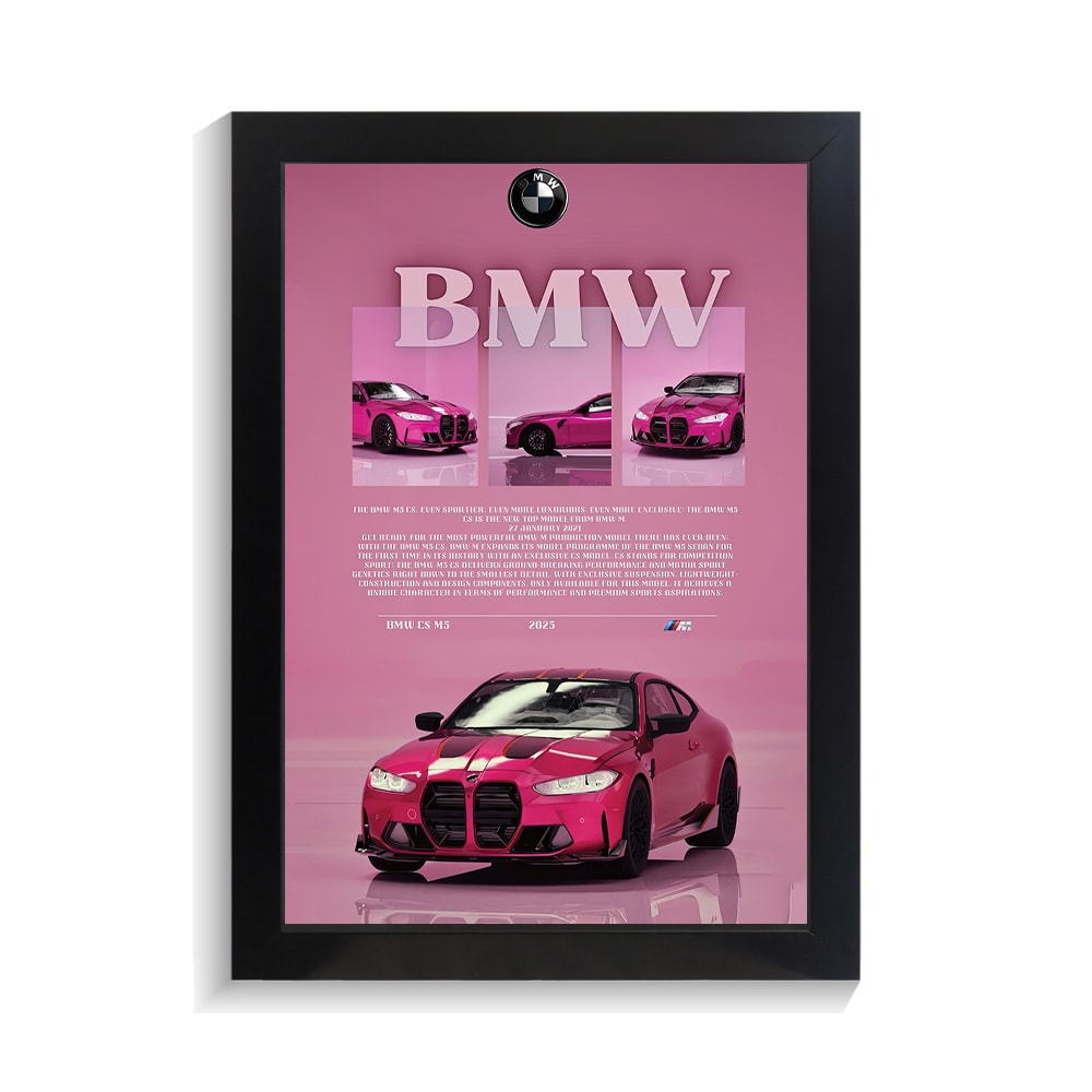 تابلو ماشین طرح بی ام و M5 کد PF-23249 تابلو ماشین طرح بی ام و M5 کد PF 23249