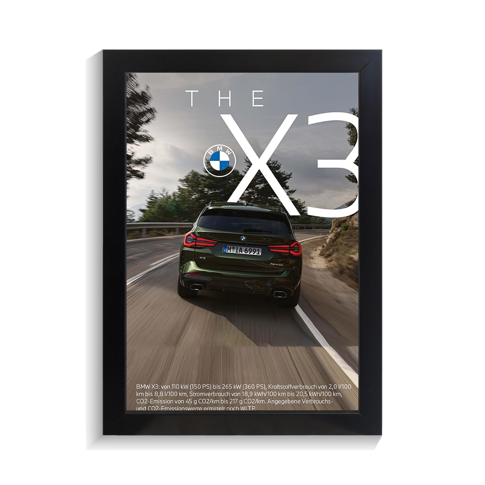 تابلو ماشین طرح بی ام و X3 کد PF-23205 تابلو ماشین طرح بی ام و X3 کد PF 23205