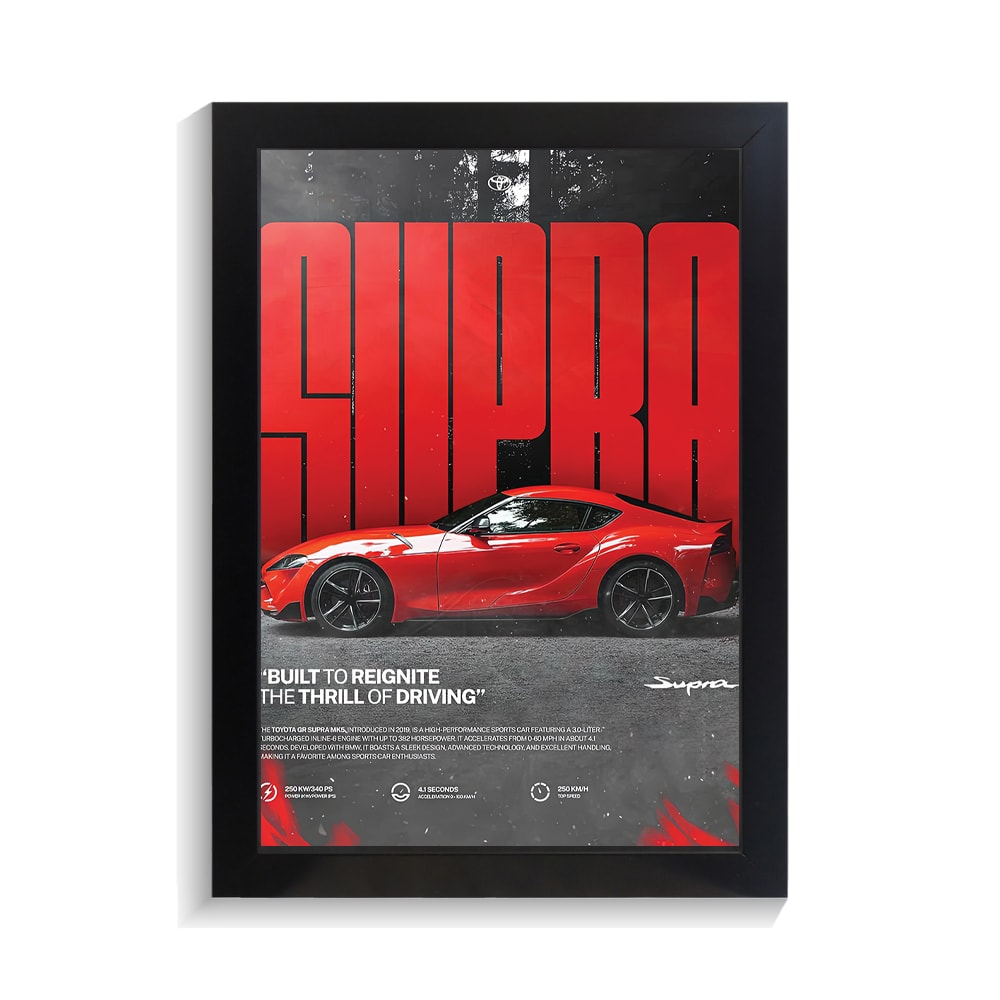 تابلو ماشین طرح تویوتا سوپرا کد PF-23485 تابلو ماشین طرح تویوتا سوپرا کد PF 23485