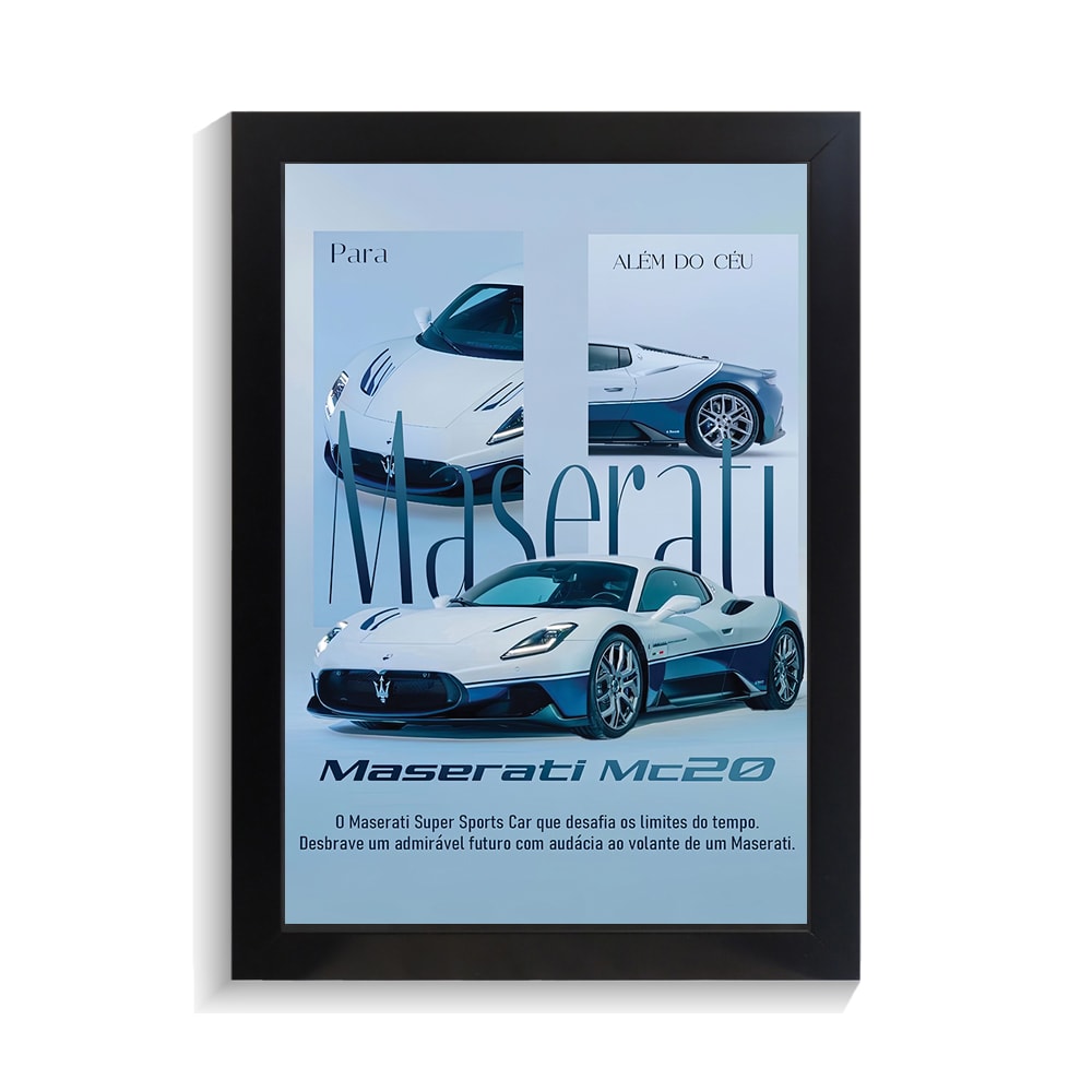 تابلو ماشین طرح مازراتی MC20 کد PF-23361 تابلو ماشین طرح مازراتی MC20 کد PF 23361