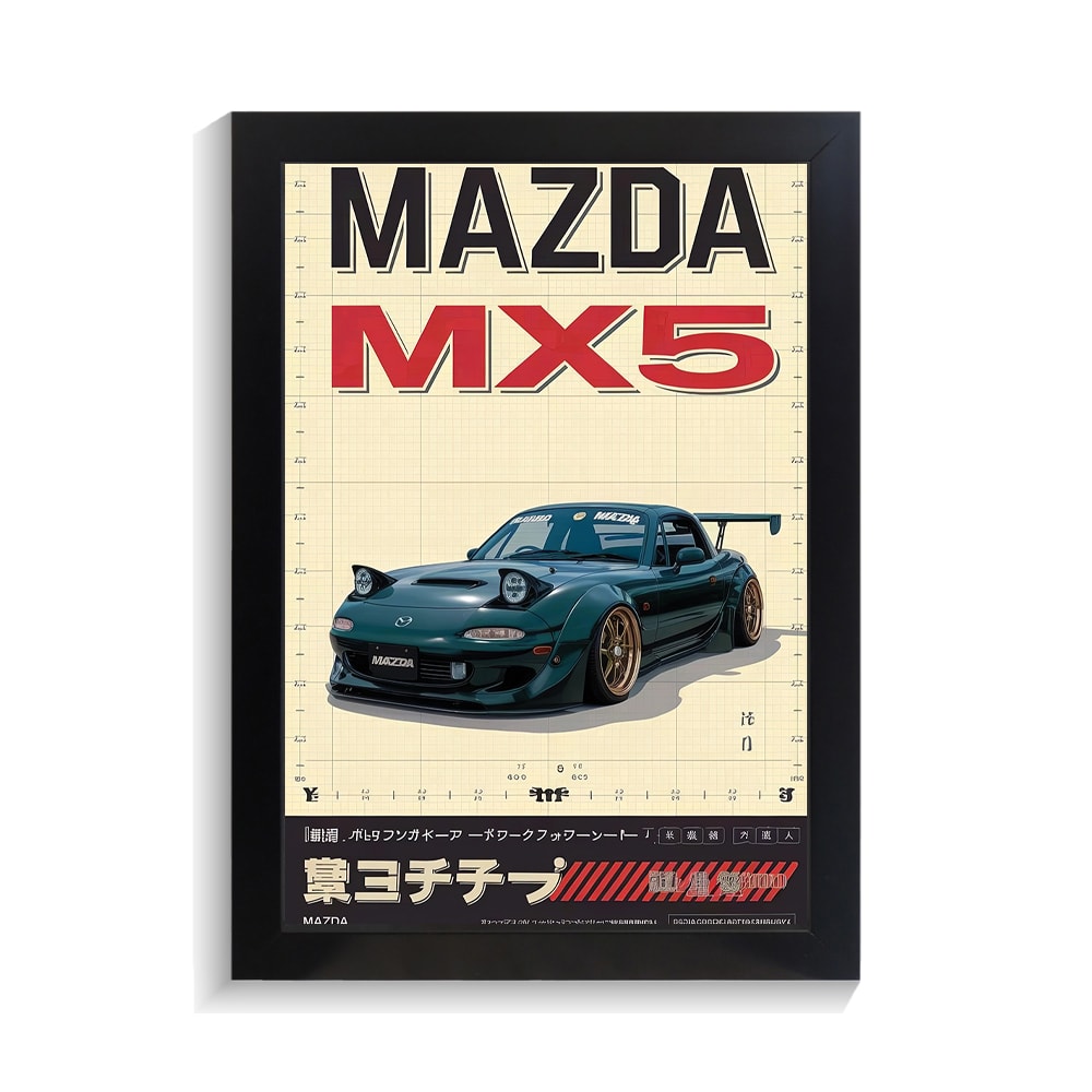 تابلو ماشین طرح مزدا MX5 کد PF-23380 تابلو ماشین طرح مزدا MX5 کد PF 23380