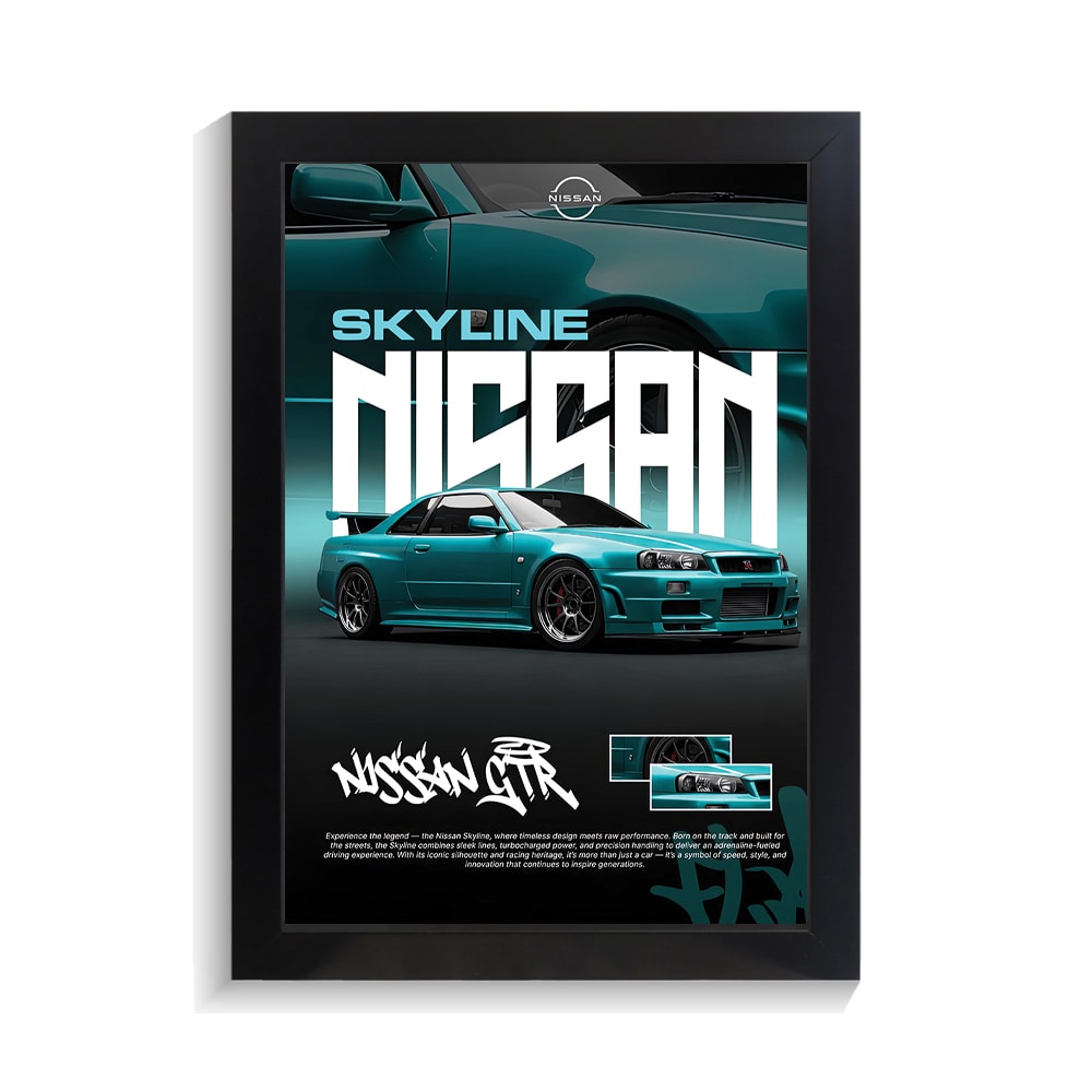 تابلو ماشین طرح نیسان SKYLINE کد PF-23413 تابلو ماشین طرح نیسان SKYLINE کد PF 23413