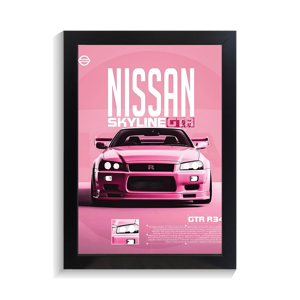 تابلو ماشین طرح نیسان اسکای لاین R34 کد PF-23387 تابلو ماشین طرح نیسان اسکای لاین R34 کد PF 23387