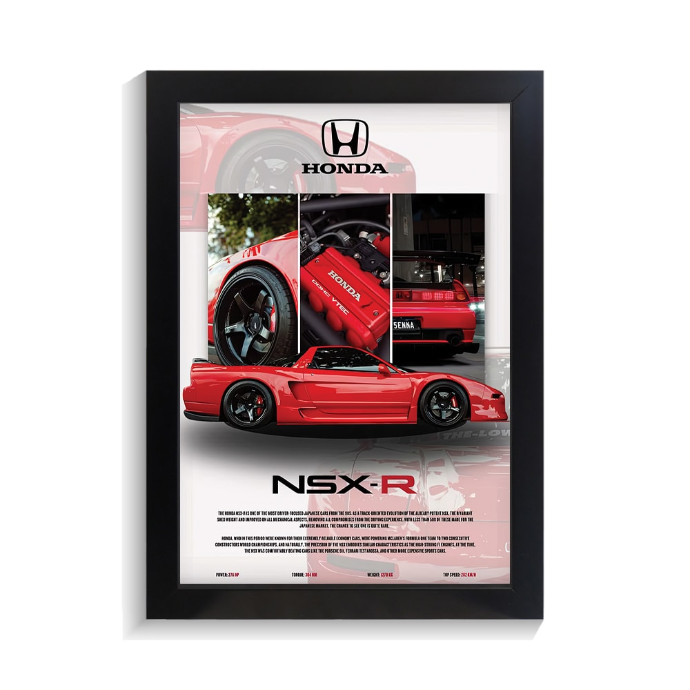 تابلو ماشین طرح هوندا NSX-R کد PF-23292 تابلو ماشین طرح هوندا NSX R کد PF 23292