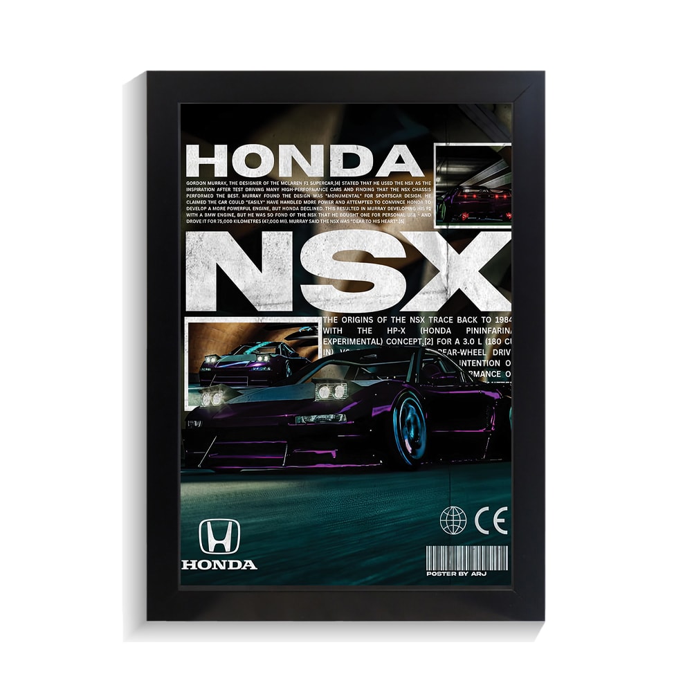 تابلو ماشین طرح هوندا NSX کد PF-23281 تابلو ماشین طرح هوندا NSX کد PF 23281