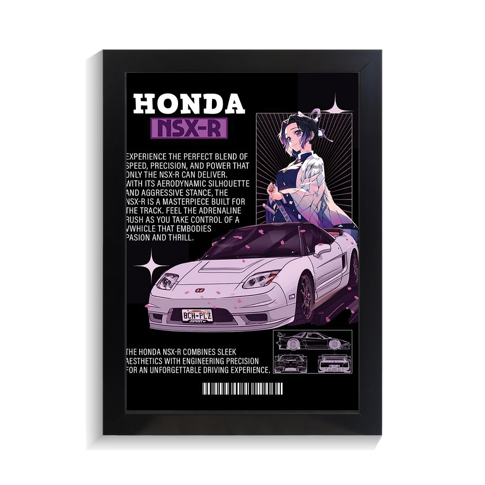 تابلو ماشین طرح هوندا NSX کد PF-23300 تابلو ماشین طرح هوندا NSX کد PF 23300