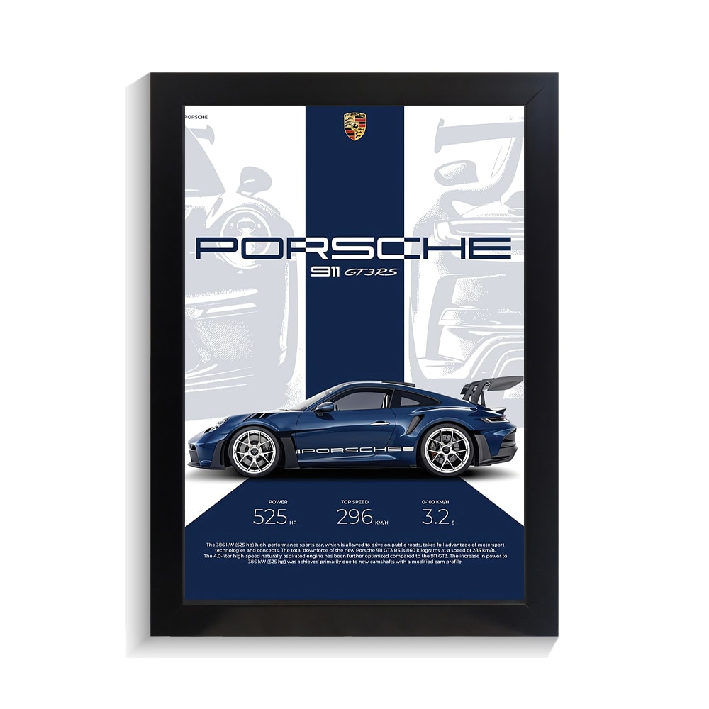 تابلو ماشین طرح پورشه 911 کد PF-23435 تابلو ماشین طرح پورشه 911 کد PF 23435