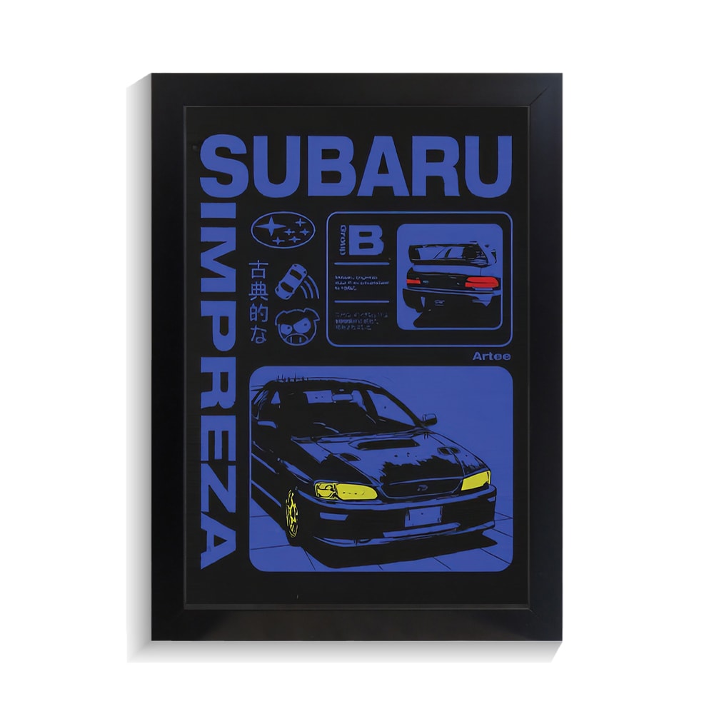 تابلو ماشین مسابقه طرح سوبارو کد PF-23087 تابلو ماشین مسابقه طرح سوبارو کد PF 23087