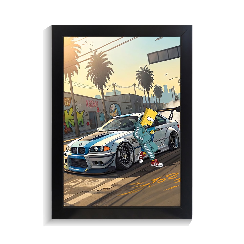 تابلو ماشین مسابقه طرح سیمپسون کد PF-23090 تابلو ماشین مسابقه طرح سیمپسون کد PF 23090