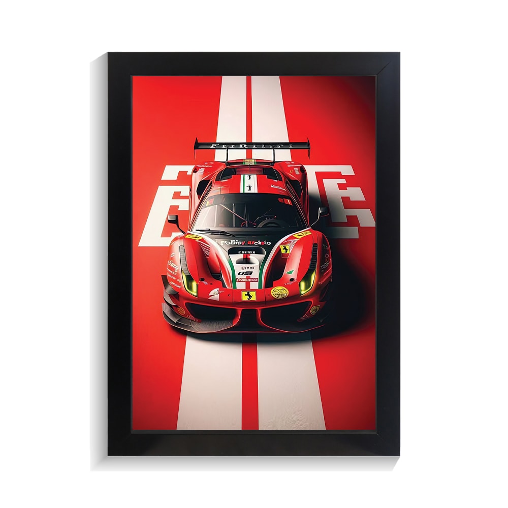 تابلو ماشین مسابقه طرح فراری کد PF-23029 تابلو ماشین مسابقه طرح فراری کد PF 23029