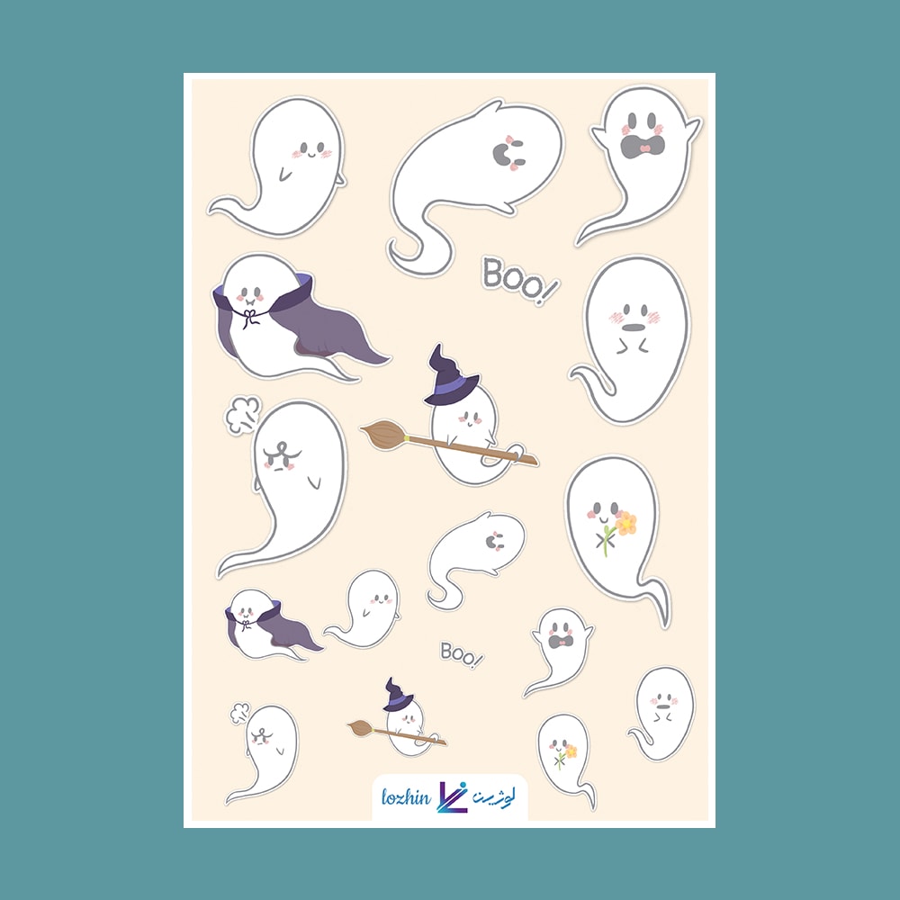 استیکر فانتزی طرح روح کد STNC-21002 (بدون برش) 