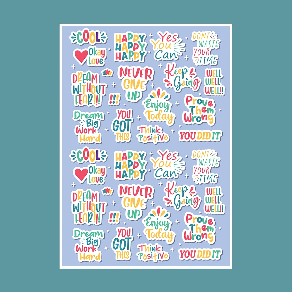 استیکر انگیزشی طرح HAPPY کد STNC-13000 استیکر انگیزشی طرح HAPPY کد STNC 13000