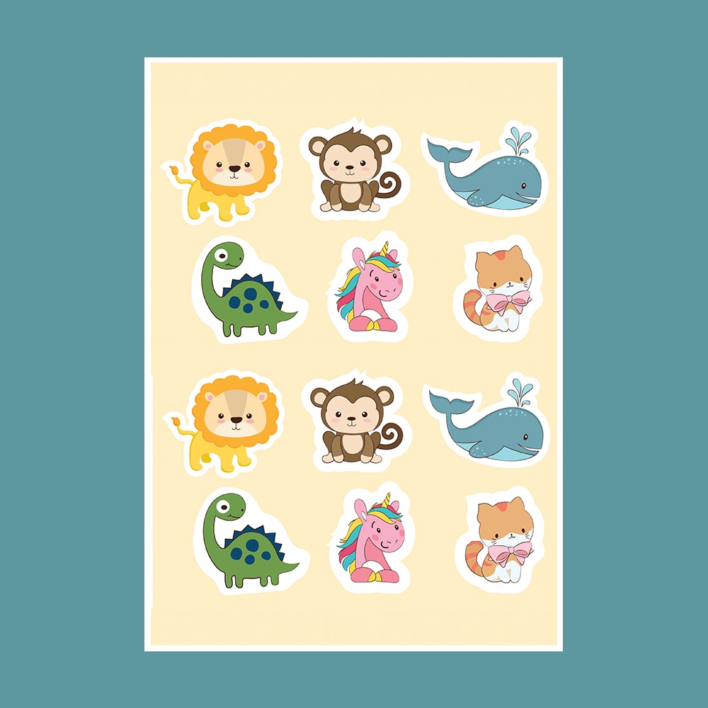 استیکر حیوانات طرح MULTY کد STNC-19002 استیکر حیوانات طرح MULTY کد STNC 19002