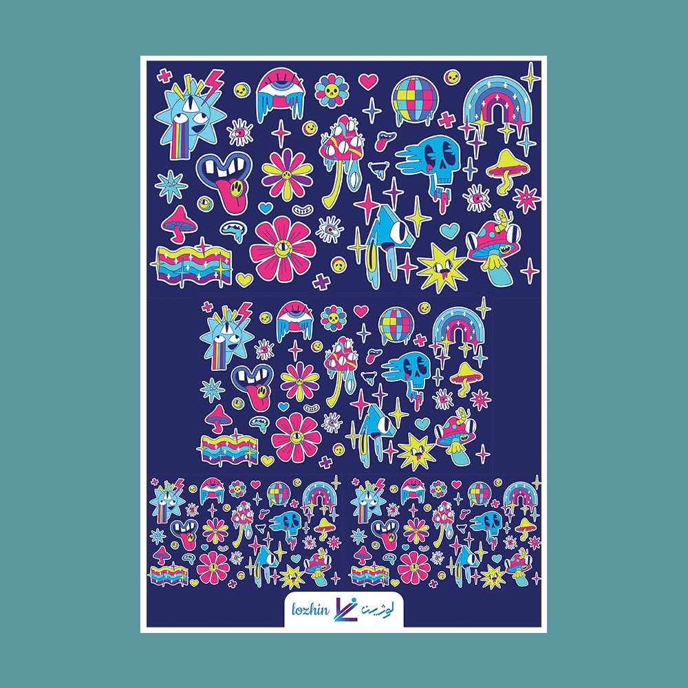 استیکر فانتزی طرح MULTY کد STNC-21021 استیکر فانتزی طرح MULTY کد STNC 21021