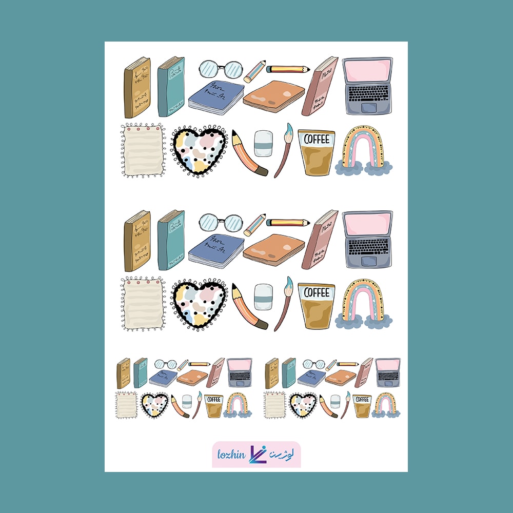 استیکر فانتزی طرح Study کد STNC-21025 استیکر فانتزی طرح Study کد STNC 21025