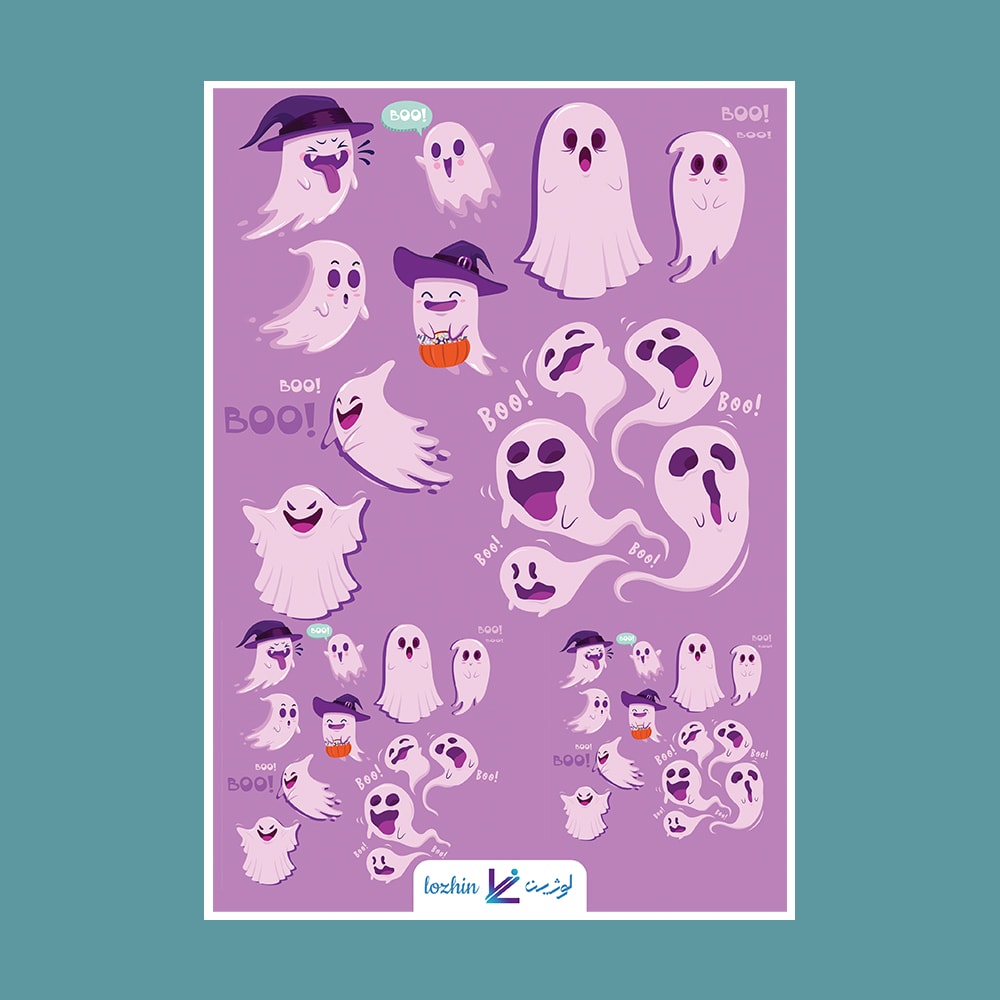 استیکر فانتزی طرح روح کد STNC-21012 استیکر فانتزی طرح روح کد STNC 21012