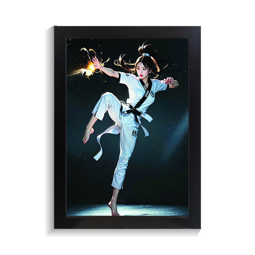 تابلو باشگاه طرح دختر رزمی کار کد PF-29026 تابلو باشگاه طرح دختر رزمی کار کد PF 29026