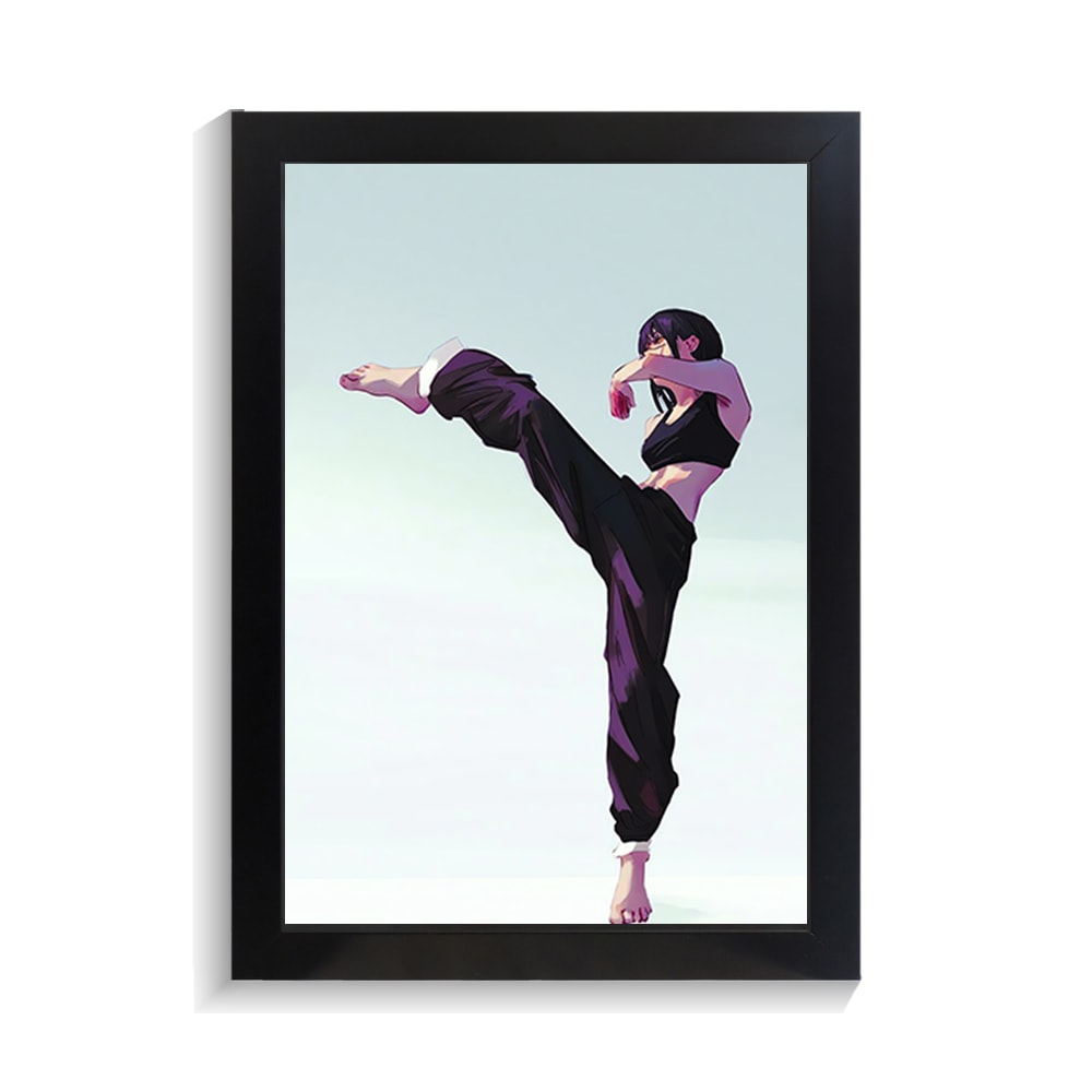 تابلو باشگاه طرح دختر رزمی کار کد PF-29027 تابلو باشگاه طرح دختر رزمی کار کد PF 29027 2