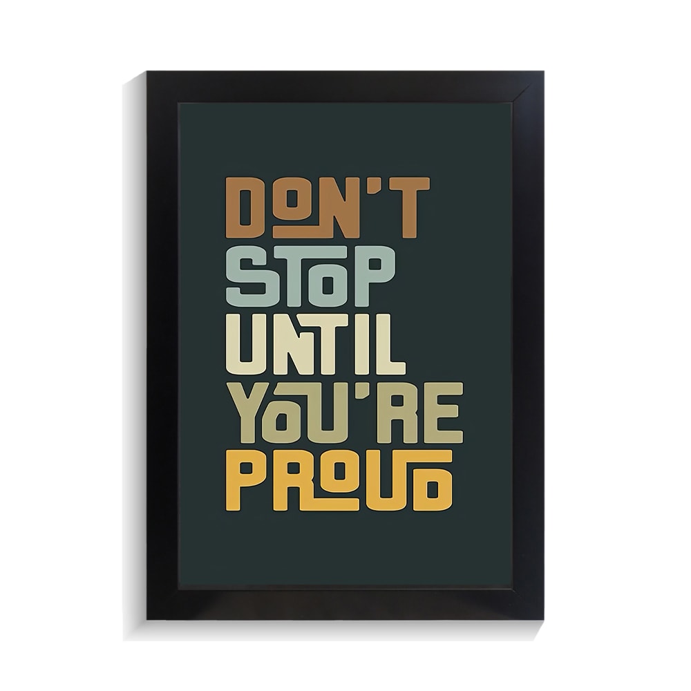 تابلو تایپوگرافی طرح dont stop کد PF-15043 تابلو تایپوگرافی طرح dont stop کد PF 15043