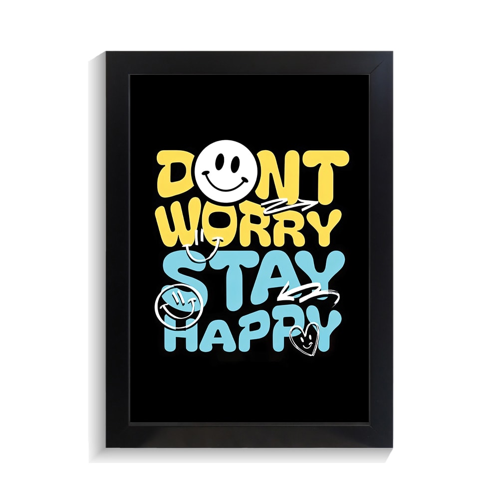 تابلو تایپوگرافی طرح dont worry کد PF-15062 تابلو تایپوگرافی طرح dont worry کد PF 15062