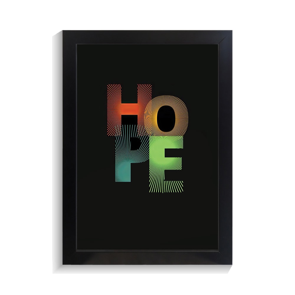تابلو تایپوگرافی طرح hope کد PF-15047 تابلو تایپوگرافی طرح hope کد PF 15047
